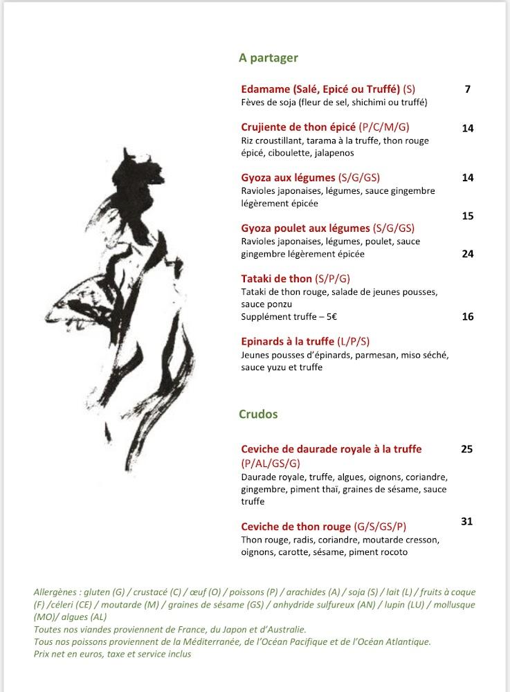 Hokusaï Restaurant - Menu Image 4